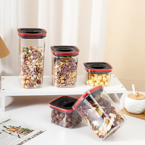 Thân Thiện Với Môi Nhựa Container Với Nắp Nhà Bếp Tổ Chức Tủ Lạnh Lưu Trữ Box Cho Khô Ngũ Cốc Và Thực Phẩm - Product Image 2