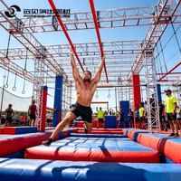 Barres de singe pour cour arrière en aluminium léger American Ninja Warrior - Certifié CE, durable, montage facile, démontable, garantie de 2 ans