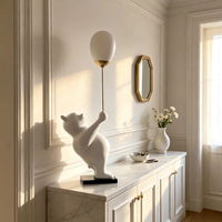 Evelyn Top Sale Grand ours polaire en résine grandeur nature pour la décoration de la maison, du sol et de la table