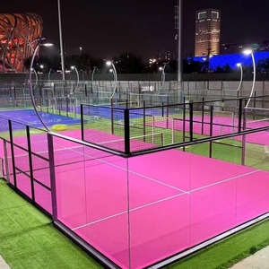 Terrain de padel panoramique à <span class=keywords><strong>prix</strong></span> avantageux, revêtement de sol sportif en gazon artificiel à vendre - Product Image 4