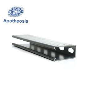 ערוץ מתמוך מחורץ בפרופיל פלדה מגולוונת בטבילה חמה עם ערוץ CE 41*41/1-5/8*1-5/8 C (ערוץ יוניסטרוט, ערוץ יוני-מתמוך) - Product Image 5