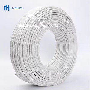 <span class=keywords><strong>Cinta</strong></span> de Mica con Núcleo de Níquel Trenzado para Alta Temperatura GN800, Cable Refractario de Fibra de Vidrio de 100m para Calentador - Product Image 2