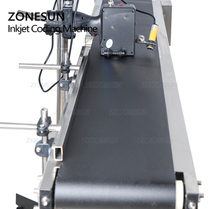 ZONESUN A Getto D'inchiostro Della Stampante Nastro Trasportatore di Trasporto Banda Tavolo Carrier di Smistamento Banco di Lavoro IN PVC Nastro Trasportatore Bottiglia Casella Sacchetto Autoadesivo Nastro Trasportatore - Product Image 3