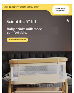 Cuna Metálica para Bebé Recién Nacido, Cuna Adaptable a Cama de Adulto, Portátil, Móvil, Dos en Uno, Plegable, Multifuncional - Product Image 6