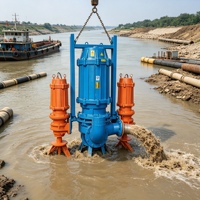 Pompe à sable corrosif durable à haute pression, pompe submersible industrielle pour boues, pompe de nettoyage de réservoirs de sédiments
