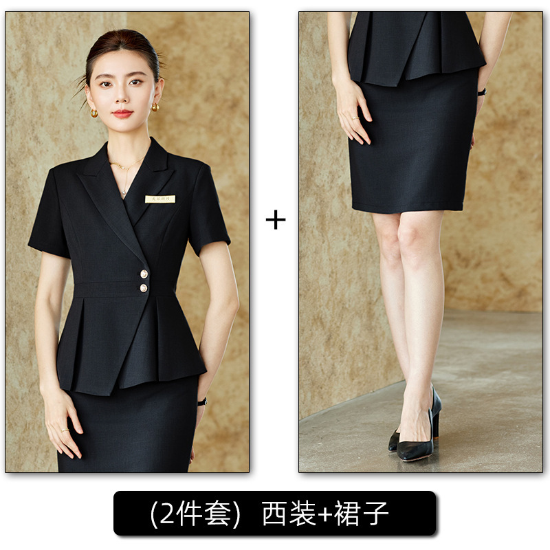 black suit dress