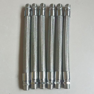 <span class=keywords><strong>Tuyau</strong></span> <span class=keywords><strong>flexible</strong></span> en acier inoxydable 304 tressé avec 90 °   <span class=keywords><strong>Raccord</strong></span> à filetage femelle pour l'industrie de la vapeur à haute température - Product Image 5