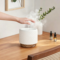Diffuseur d'arômes intelligent en céramique fait main à ultrasons, humidificateur d'huiles essentielles USB, fonctionnement silencieux, portable, pour salon
