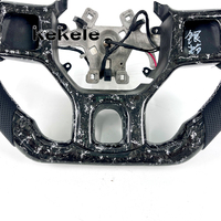 Personnalisé pour Dodge Ram 1500 2500 3500, accessoires intérieurs de voiture, style forgé blanc-noir, cuir, fibre de carbone, volant