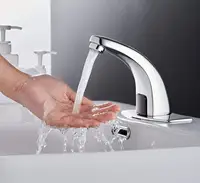 Standard Sanitary Ware Top Mounted Infrared Sensor Bibcock Water Tap Automatic Shut Off Faucet