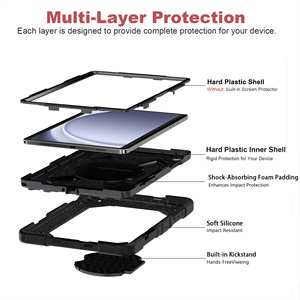 Housse de protection antichute pour tablette Samsung Galaxy Tab A9+/ A11 Plus 11 pouces, étui robuste avec bandoulière - Product Image 5