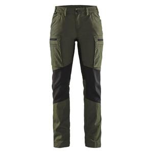 BLAKLADER - 715918454298C46 Pantalones de servicio para mujer Stretch Forest Night/Black-PANTALONES DE TRABAJO EAN 7330509918975 - Product Image 1
