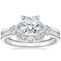 Bague de fiançailles élégante en moissanite taille ovale, monture à griffes en or massif 18 carats, bijou classique pour femme