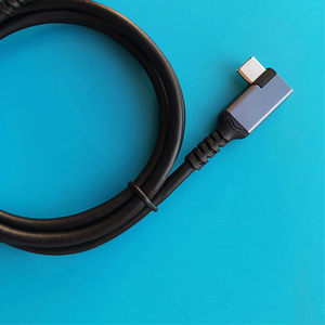 AOC <span class=keywords><strong>USB3.1</strong></span> Tốc Độ Cao Góc Phải 90 Độ VR Loại Cáp C Sợi Quang Bện Che Chắn Nam-Nam Chơi Game PC Truyền Dữ Liệu Cáp - Product Image 3