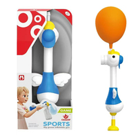 Lanceur de ballons d'eau en plastique grande capacité 500 ml, pistolet à eau, comprend 1 paquet de ballons de 28 cm, 2 styles de dessins animés au choix, portable