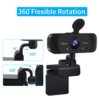 Kamera Web Full HD 1080P resolusi Hd, kamera Web PC kualitas tinggi dengan mikrofon bawaan