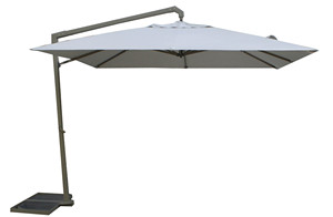 Parasol extérieur moderne en aluminium léger, imperméable et anti-UV pour hôtel et mobilier de parc - Product Image 4