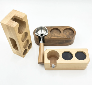Manche de tasseur à café en bois écologique personnalisé avec composants en acier inoxydable pour pièces de moulin à expresso – Vente en gros - Product Image 3