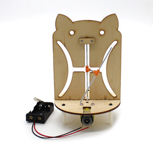 Kit de Ciencia de Madera con Diseño de Gato de Dibujos Animados, Manual, Juguete Educativo DIY para Niños de 7-9 Años, Modelo de Aprendizaje STEAM - Product Image 3