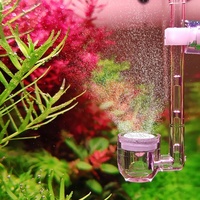 Compteur de bulles transparent pour plantes d'aquarium avec ventouse, diffuseur de CO2 pour aquarium