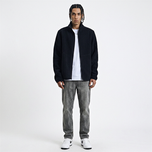 OEM fábrica logotipo personalizado Unisex cremallera invierno Polar Fleece sudaderas peso pesado hombres Sherpa chaqueta sudaderas con capucha - Product Image 1