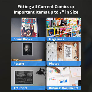 מחזיק שרוולים קצרים פלסטיק מחזיק שרוולים קשים עבור אחסון ולהציג הנוכחי - Product Image 4