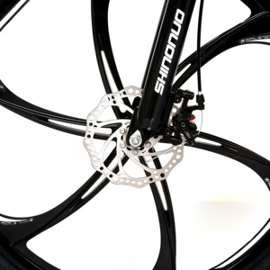<span class=keywords><strong>Bicicleta</strong></span> de Montaña Clásica con Cuadro de Aleación de Aluminio, Suspensión Delantera, Frenos de Disco, 21 Velocidades, Plegable, Llanta de Acero de 26 Pulgadas - Product Image 4