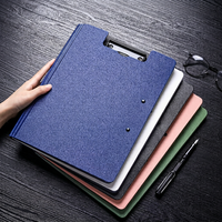 Carpeta de Doble Clip A4 de PP con Logotipo Personalizado, Portadocumentos Plegable Giratorio de 360 Grados