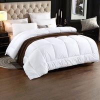 Couette blanche certifiée OEKO-TEX, matelassée en boîte, duvet moelleux, hypoallergénique, avec emballage personnalisé, pour hôtels