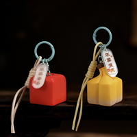 Healing Fruit Mini Light-sleutelhanger Schattige fruitvormige gloeiende hanger met zegenlabel Mooie tas hangende ornament Dagelijks decor