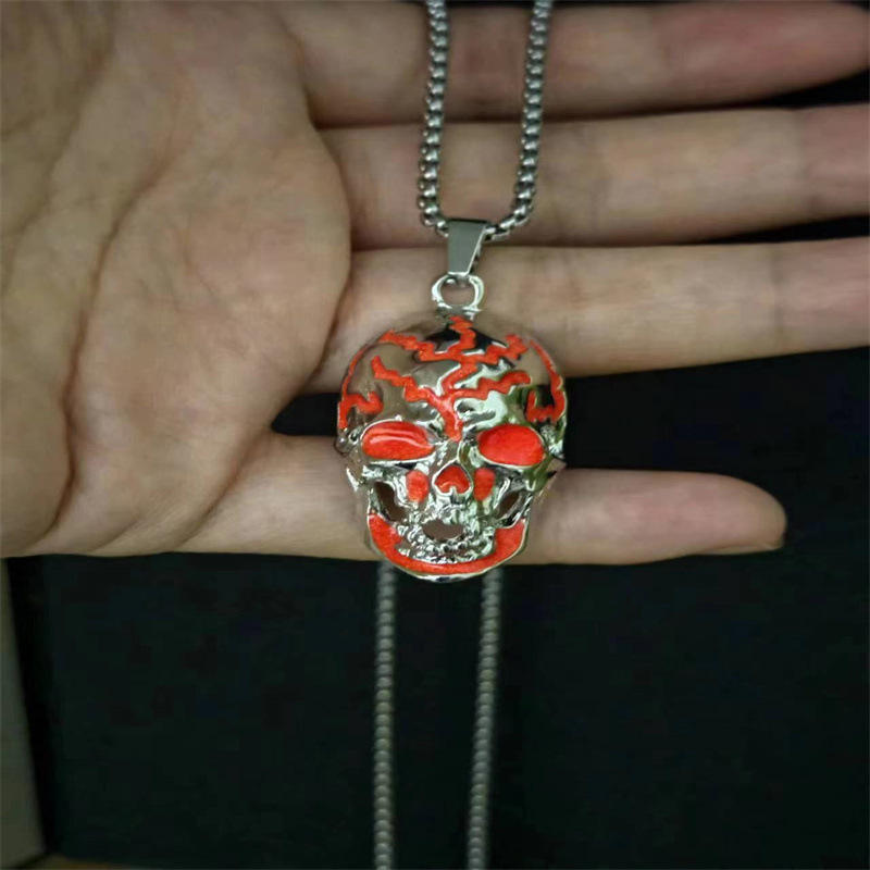 กระโหลกชั่วร้าย/สีส้มแดง