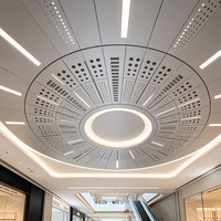 Panneaux de plafond suspendus acoustiques ignifuges en alliage d'aluminium pour les centres commerciaux, les hôpitaux et les sous-sols