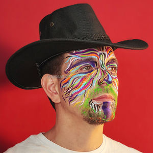 <span class=keywords><strong>Pintura</strong></span> facial y corporal activada por agua, kit de <span class=keywords><strong>pintura</strong></span> facial con luz UV, Cosplay - Product Image 4