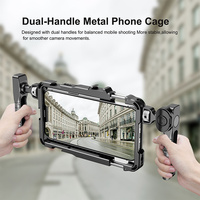 Vente saisonnière Cage pour caméra vidéo de téléphone portable noire Accessoire pour téléphones mobiles