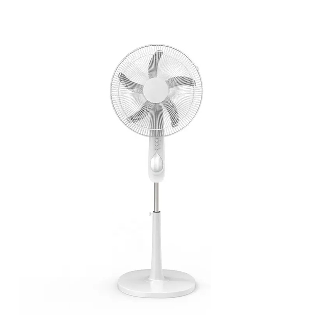 Rechargeable Battery Operated Stand Fan AC-DC Brushed Motor Energy 16 Inch Emergency Solar Powered Fan With Light Solar Panel