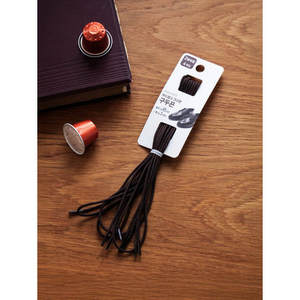 Échantillon gratuit de lacets pour hommes, lacets en cuir et plastique marron à 4 embouts avec matériau en métal et coton polyester pour chaussures - Product Image 1