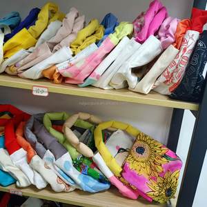Bolsas de Mano de Lona Reciclada al por Mayor con Logotipo Personalizado, Bolsas de Hombro Grandes de Moda Vintage para Invierno y Playa, Bolsas de Compras y Viaje para Mujer Estilo Inglés - Product Image 5