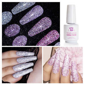 BOZLIN 15ml 36 Couleur <span class=keywords><strong>Semi</strong></span> <span class=keywords><strong>Permanent</strong></span> Super Sparkle Diamond Glitter Soak Off UV Gel <span class=keywords><strong>Vernis</strong></span> À Ongles - Product Image 2