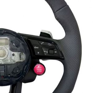 Volante de Cuero Personalizado con Botón de Encendido para Audi Q3 Q5 A3 S3 S8 R8 S6 S7 A4 A5 A6 A7, Venta al Por Mayor Directo de Fábrica - Product Image 4