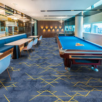 Grand tapis personnalisé de salle de billard mur à mur pour salle de bal et salle de jeux Dalles de tapis en nylon imprimé