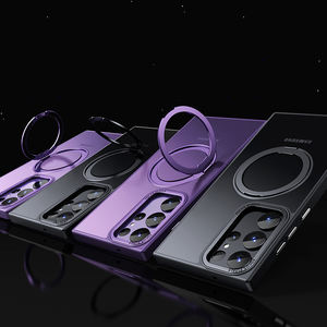 <span class=keywords><strong>Coque</strong></span> de téléphone magnétique à rotation 360 pour Samsung Galaxy S23 Ultra S21 Plus <span class=keywords><strong>S22</strong></span> Porte-anneau <span class=keywords><strong>Coque</strong></span> <span class=keywords><strong>transparente</strong></span> givrée - Product Image 5