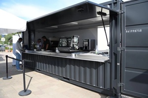 Booth Café cuadrado Restaurante Sopa Contenedor de envío EE. UU. Contenedor de envío Piscina Restaurante Conjuntos - Product Image 2