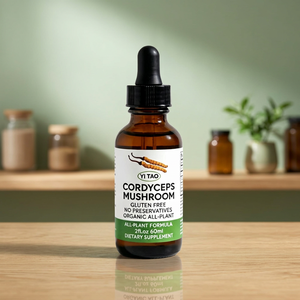 Gotas de Extracto de Hongo Cordyceps 60ml, Sin Gluten y Sin Conservantes, Fórmula Totalmente Vegetal, Suplemento Natural para el Sistema Respiratorio - Product Image 1