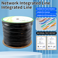 Cable Ethernet Cat5 Modelo YIYE YIYE002 con Cobre Libre de Oxígeno de 8 Núcleos para Sistemas de Cámaras de Seguridad CCTV POE para Exteriores, Hecho en China
