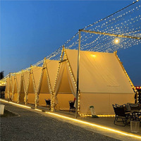 Tente de camping en bois de style maison triangulaire, pour le camping en plein air, les sites pittoresques, les séjours en homestay, les barbecues, les fermes, les tentes de camping