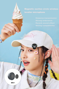 Boîtier de charge de 30Mah professionnel compact léger Lavalier Rechargeable Portable enregistrement sans fil Microphone haut-parleur - Product Image 3