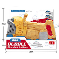 Pistolet à bulles de caméléon de chien robotique mignon avec des jouets éducatifs multifonctions de lumières pour le jeu extérieur d'intérieur d'enfants