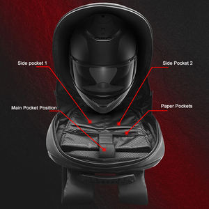 Sac à dos de moto imperméable à coque rigide avec écran LED à commande Bluetooth, produits promotionnels, programmation d'applications, en vente - Product Image 5