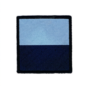 9 Regiment Sky Blue and Dark Blue Woven Parachute DZ Patch 3D Custom Made <b>Sew</b>-On Iron-On Luxury Fabric Style - Product Image 1