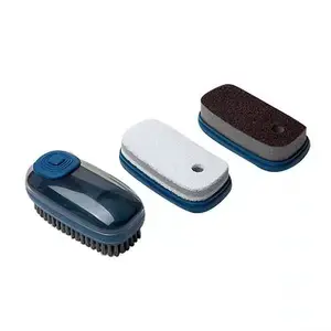 Multifunctional Shoe Brush Automatic Liquid Discharge Laundry Clothing Soap Dispensing Scrubbing Brush With Soap Dispenser